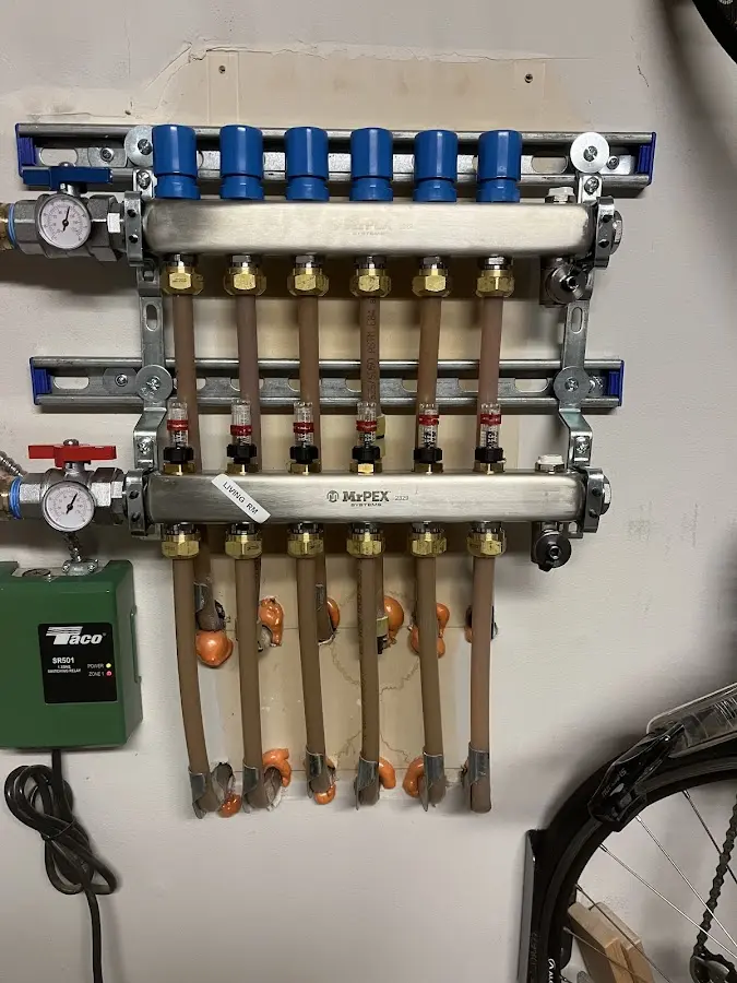 Plumber performing Gas Line Installation at a residential property in Cave Spring